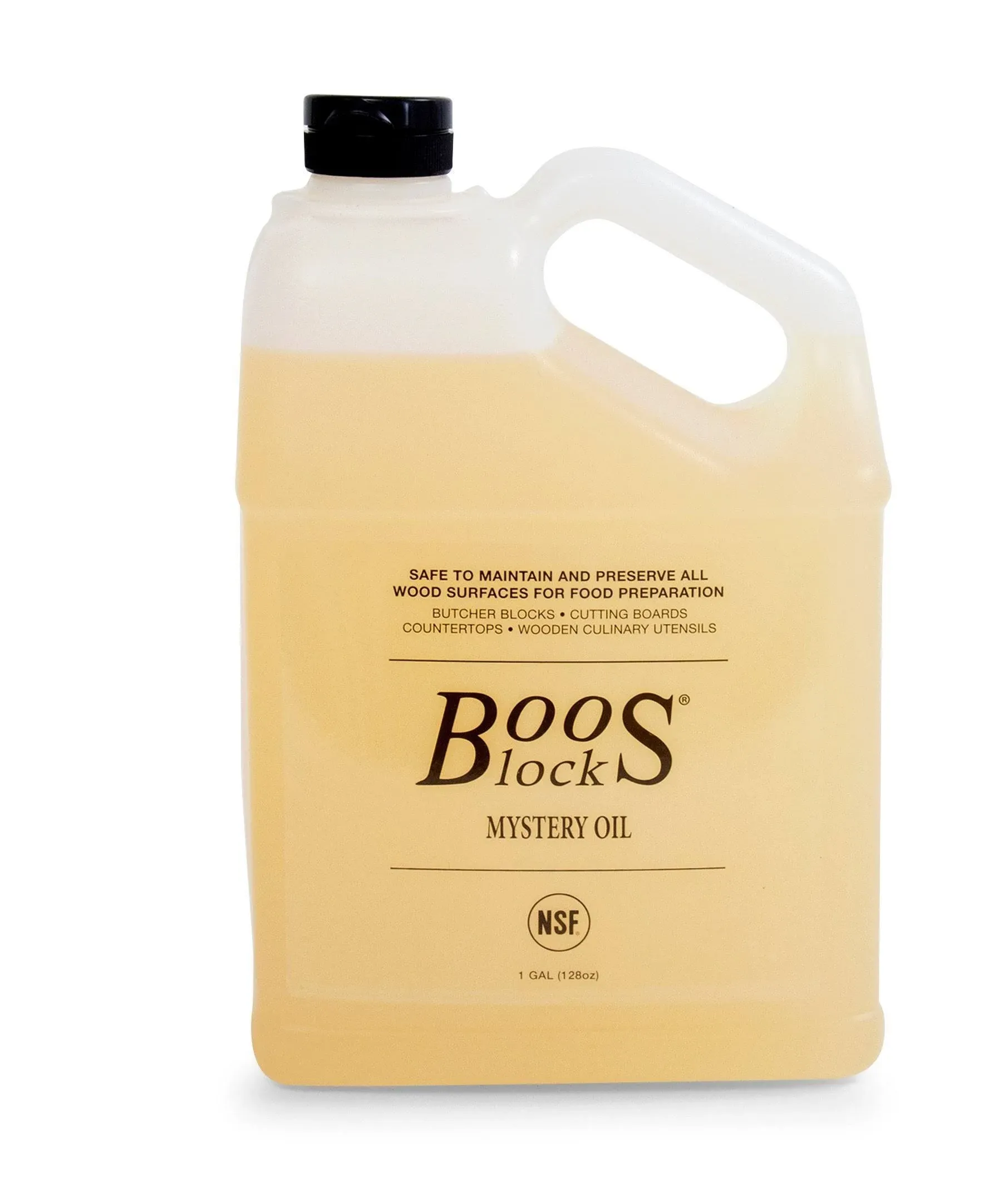 John Boos 128-Ounce Boos Block Mystery Oil Maintenance Care for Wood Kitchen Cutting Boards, Boos Chopping Block & Countertops