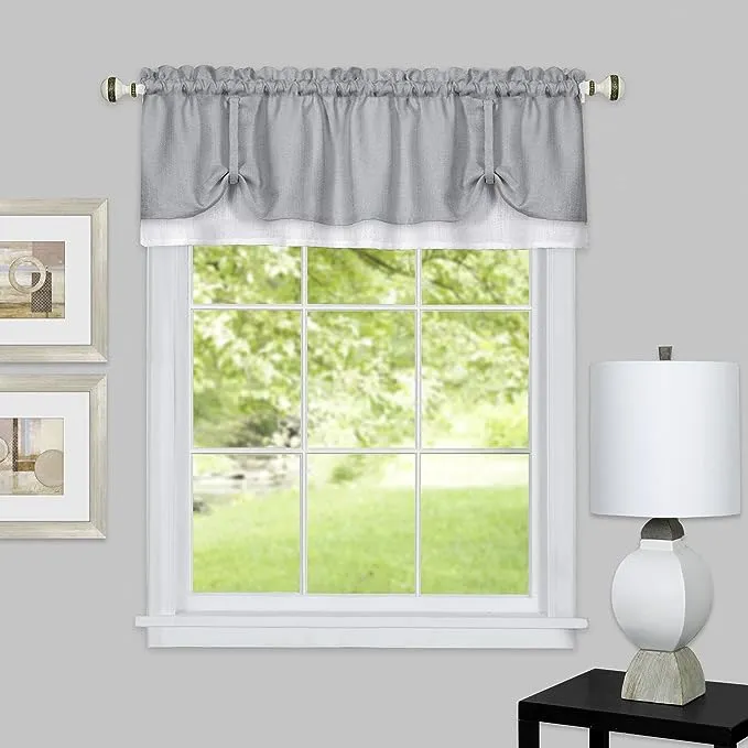 Achim Darcy Window Valance Marsala/Tan