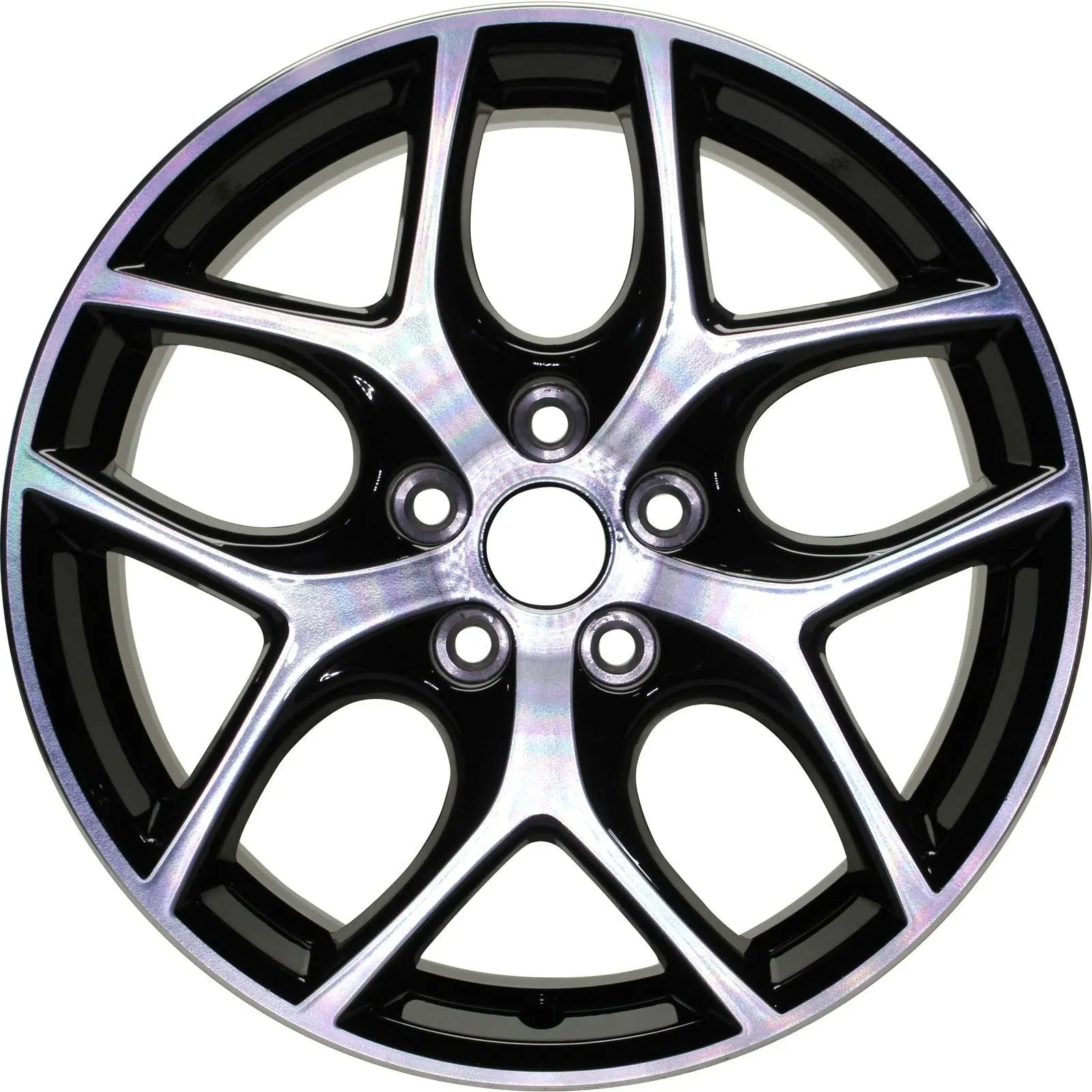 New 17" 2015-2018 Ford Focus Machine Black Replacement Alloy Wheel - 10012