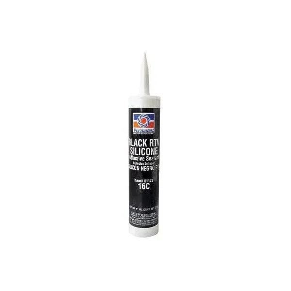 Permatex Adhesive Sealant, Silicone RTV, Black - 12.9 oz