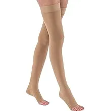 Jobst Relief 20-30 Thigh-Hi Dot OT Beige Med Silicone Band