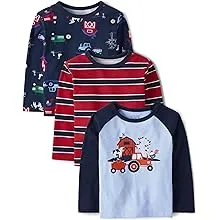 The Children's Place Toddler Boy Long Sleeve Knits 2-Pack Set, Sizes 12-5T