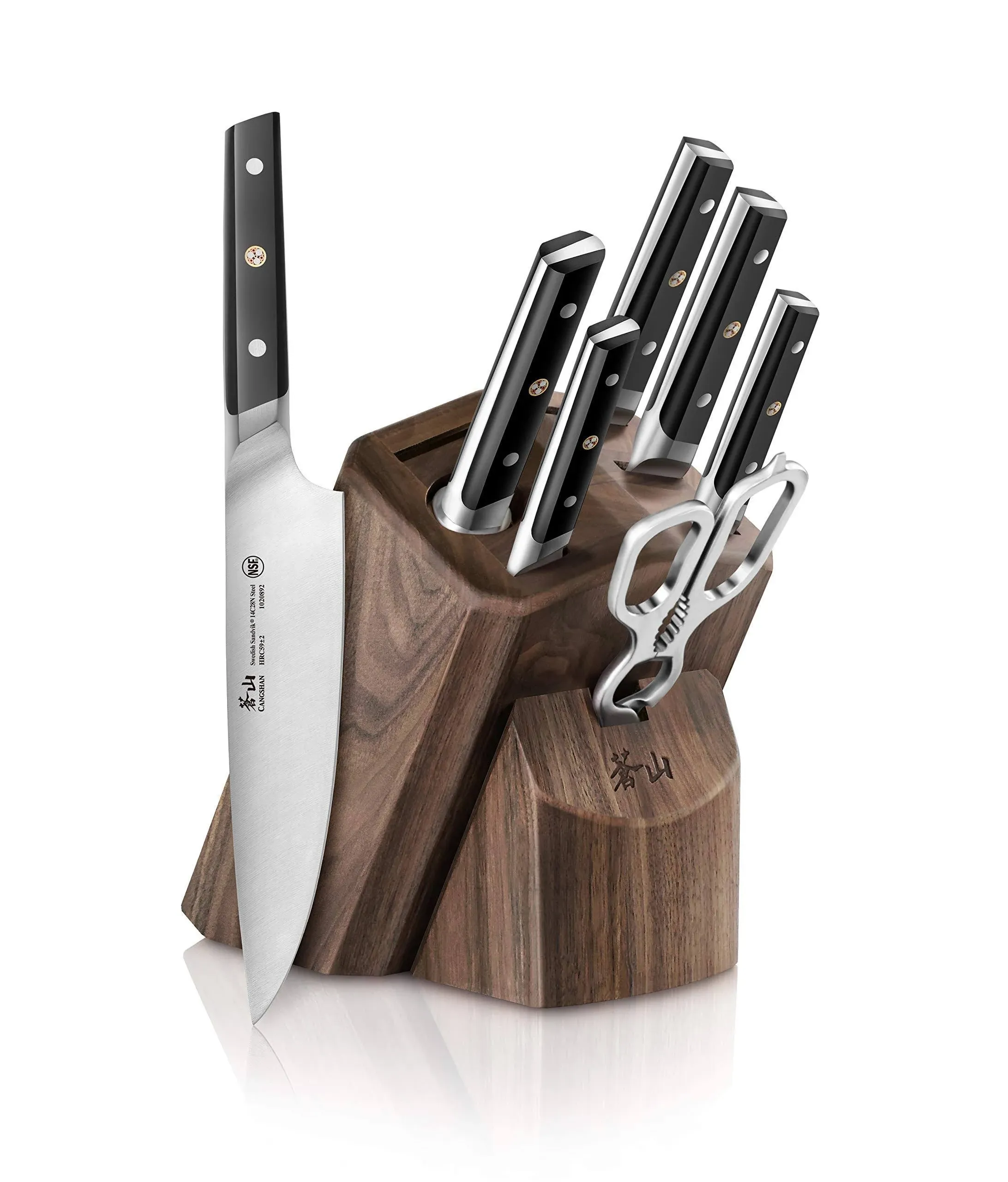 Cangshan TC Series 8-Piece Knife Block Set