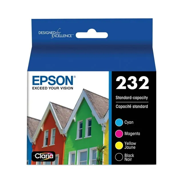 Epson T232 Standard Capacity Color & Black CMYK Multi-Pack