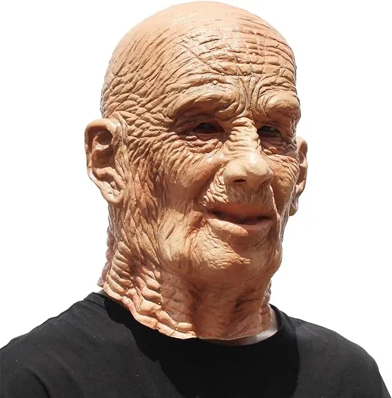 PartyCostume Latex Holloween Head Gift Old Man Mask