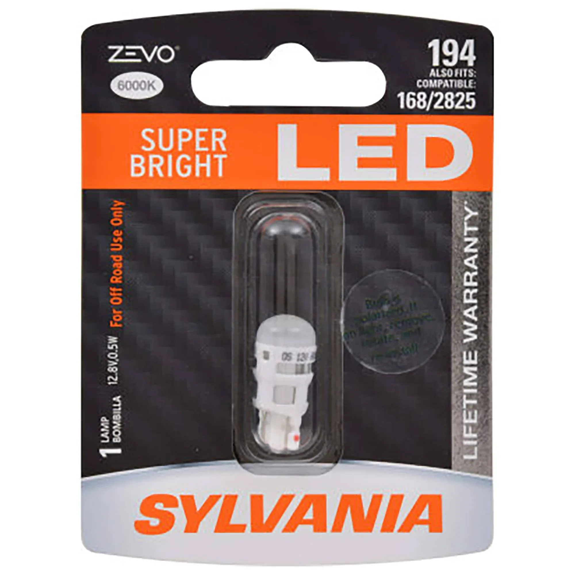 194LED.BP Sylvania Silverstar Roof Marker Light Bulb- LED 194 LED