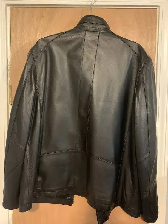 Brown Leather Jacket Men&#039;s - Café Racer Real Lambskin Leather Jacket  NFS 079