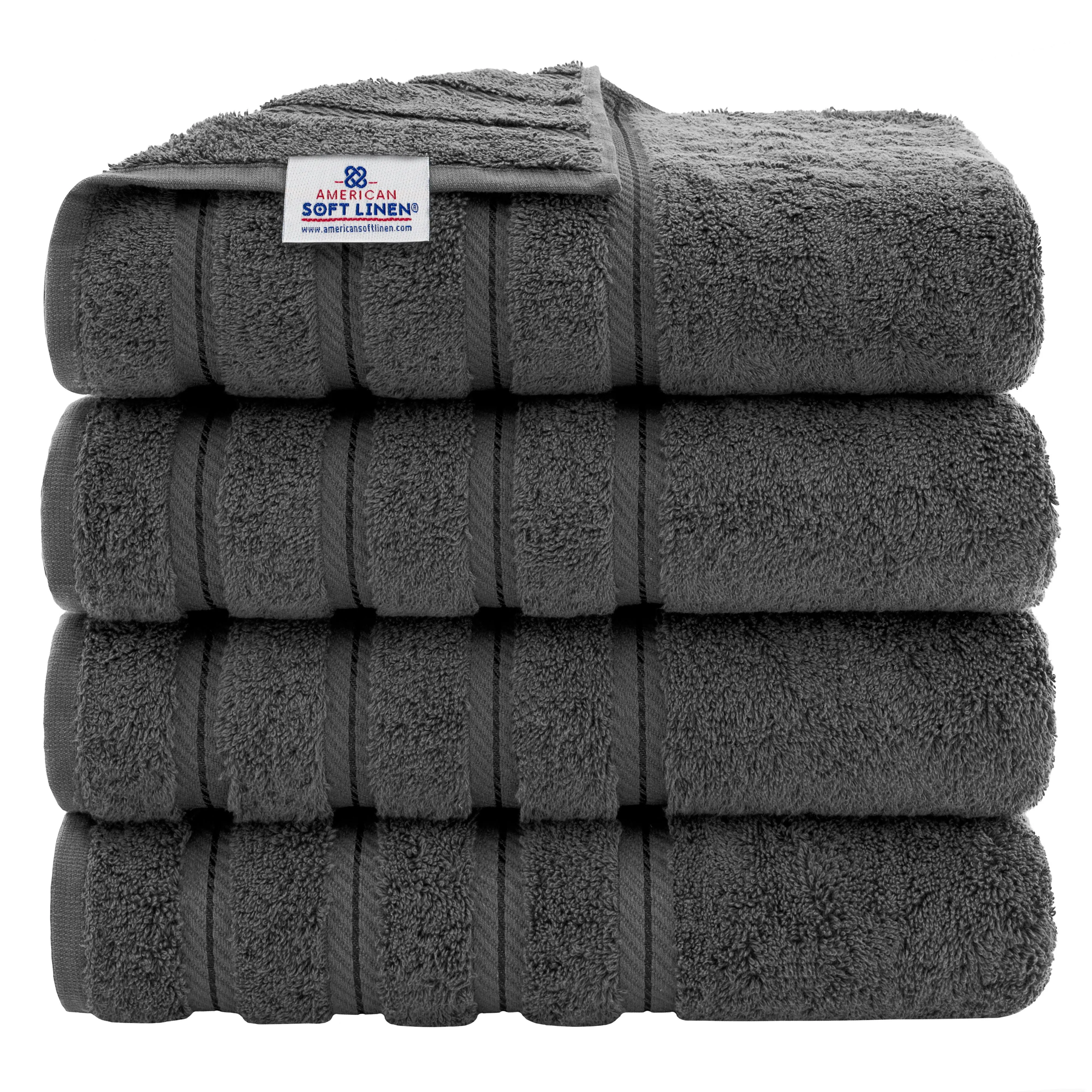 American Soft Linen Luxury 4 Piece Bath Towel Set