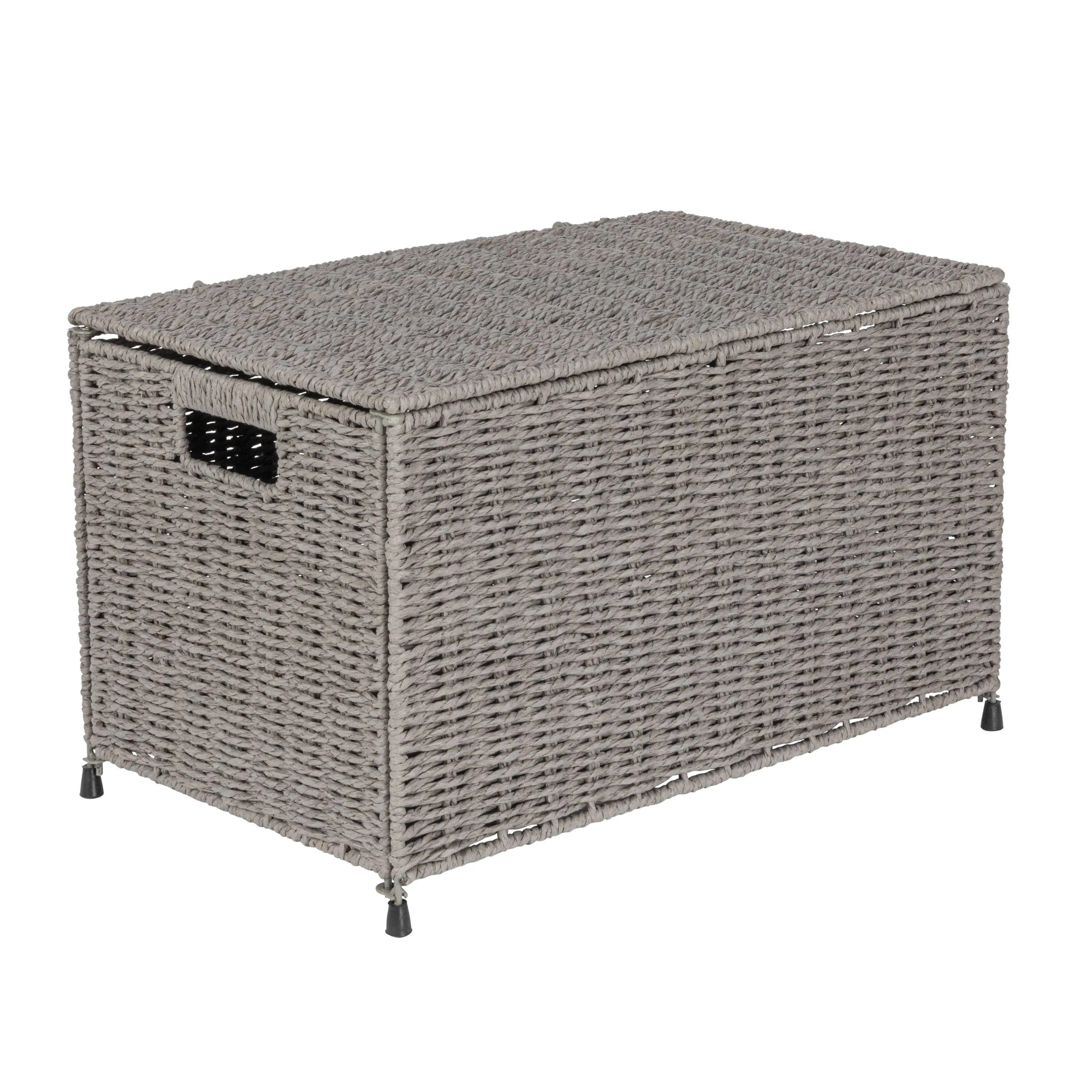 Household Essentials Woven Paper Rope Storage Chest