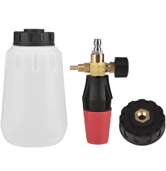 AstroAI Big Mouth Foam Cannon with 5 Pressure Washer Nozzle Tips,1/4 Inch Quick Connector,1 Liter BottleAstroAI Big Mouth Foam Cannon with 5 Pressure Washer Nozzle Tips,1/4 Inch Quick Connector,1 Liter Bottle