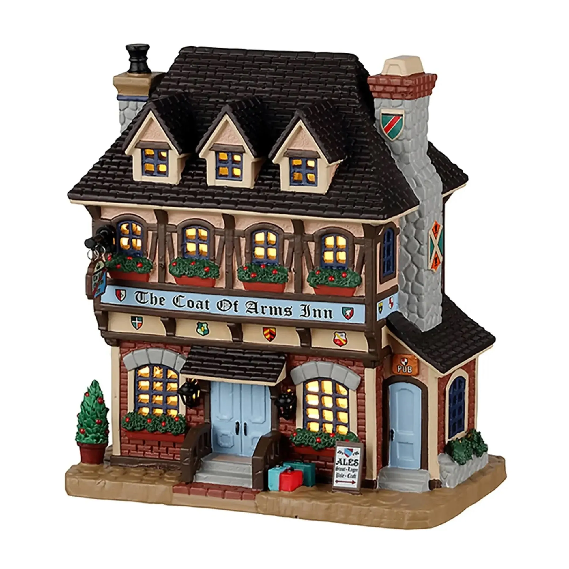 Lemax Caddington Village Lighted Building: The Coat of Arms Inn #25899