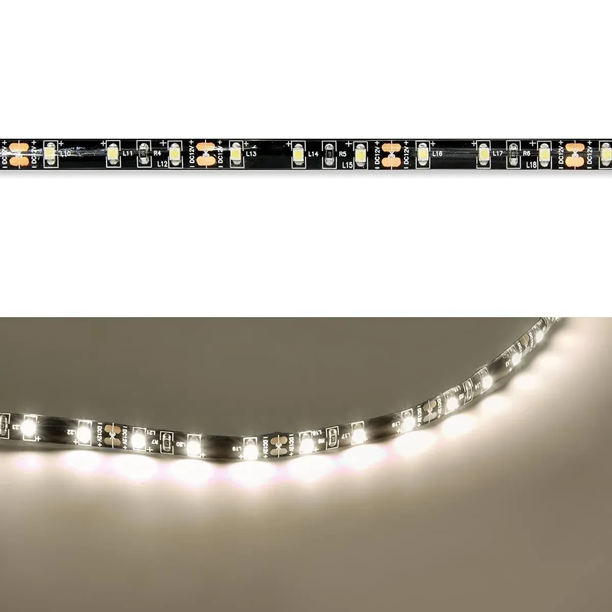 12volt DC LED Strip Lights RV Interior Ceiling Light 10ft/120in Soft White Li...