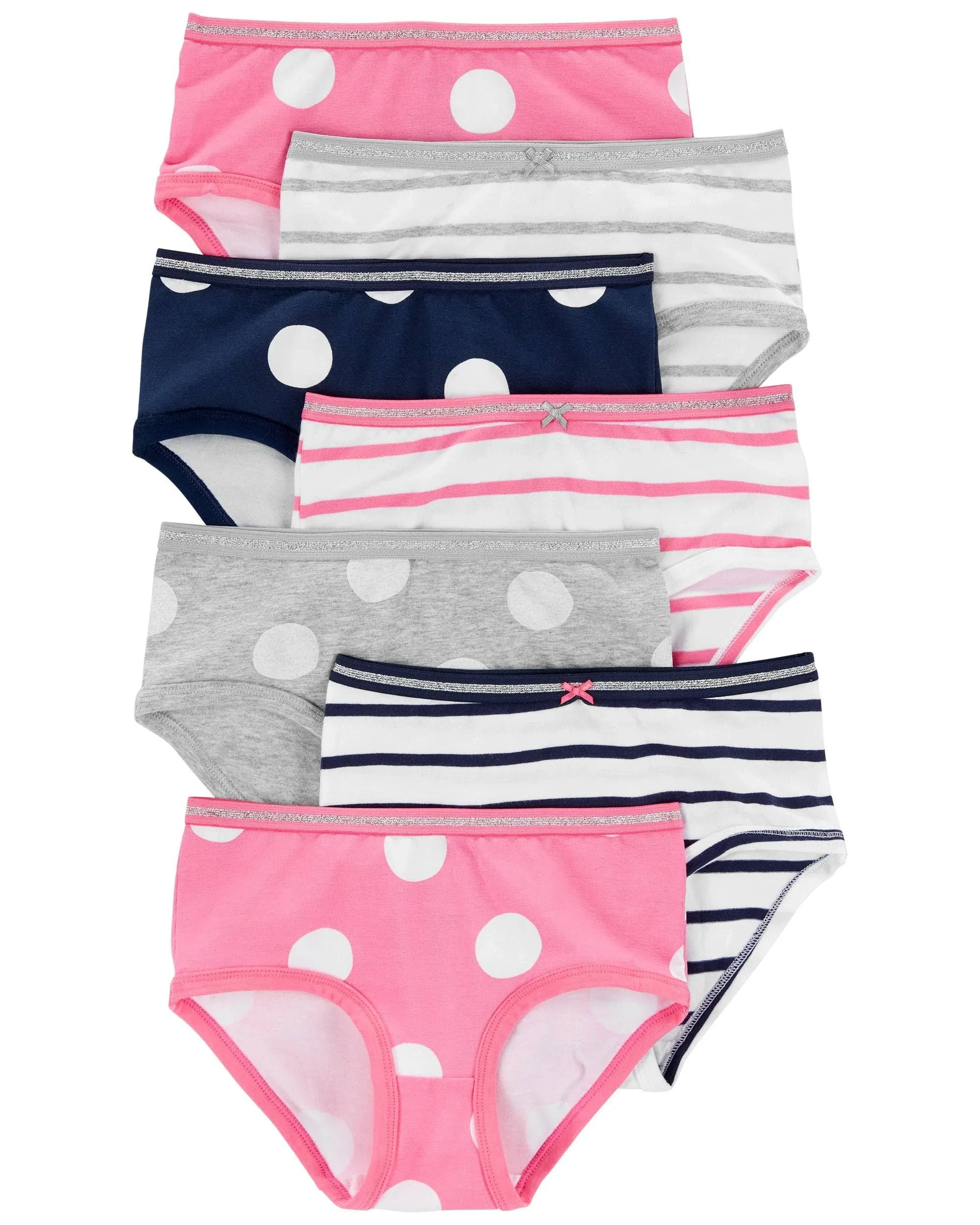 Carter's Little Girls Stretch Cotton Underwear 7