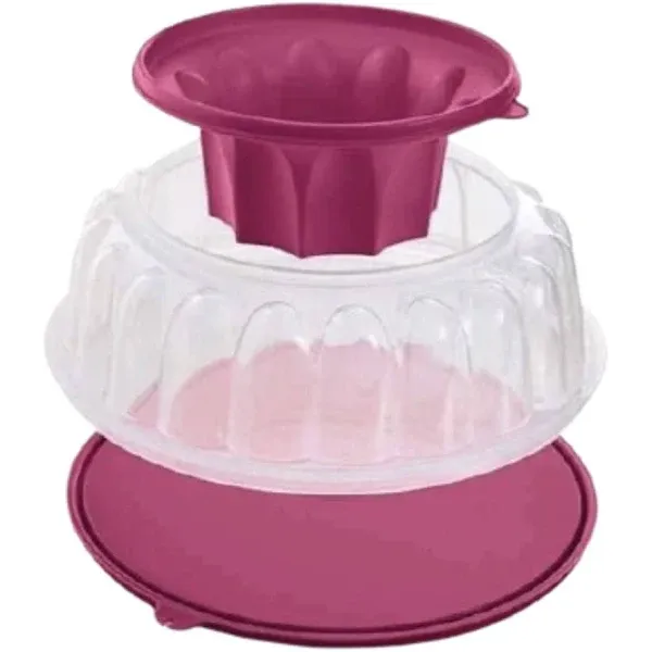 New Tupperware Jel-Ring Jello Mold 6 Cups (1)