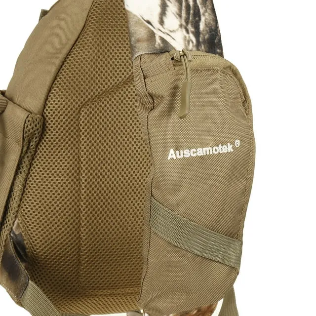 Auscamotek Blind Sling Pack for Hunting Fishing Hiking Camo Bag for Men