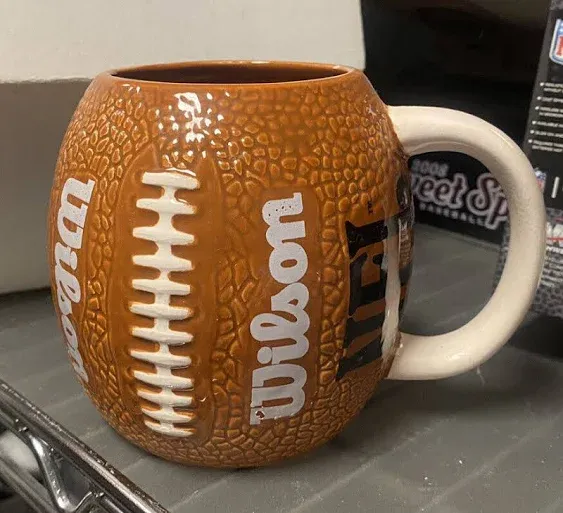 NFL Ceramic Football Coffee Mug New Never Used