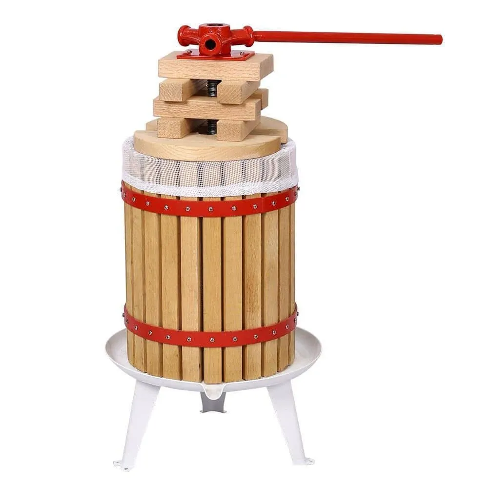 Tatayosi 3.17 Gal./12 L Manual Old-Fashioned Traditional Fruit Wine Juicer ...