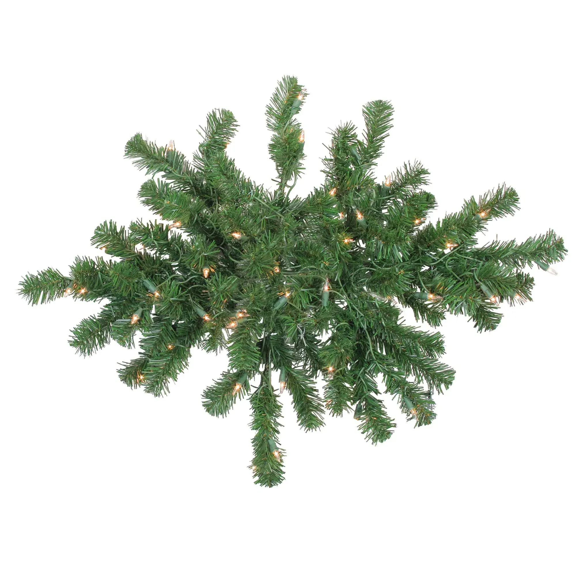 Northlight 28&#034;Deluxe Windsor Pine Artificial Christmas Swag - Clear Lights