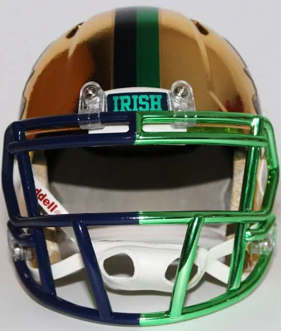 2015 Notre Dame Fighting Irish Custom Riddell Mini Helmet Vs Boston