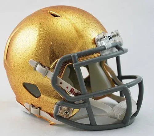 Notre Dame Fighting Irish Helmet Riddell Replica Mini VSR4 Style 2014 Shamrock ...