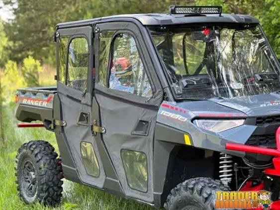 Seizmik UTV Framed Door Kit Compatible with Polaris Ranger 1000 XP Crew 2018-2023 Models | Polaris Door Kit | Cab Enclosure | Side by Side Accessories