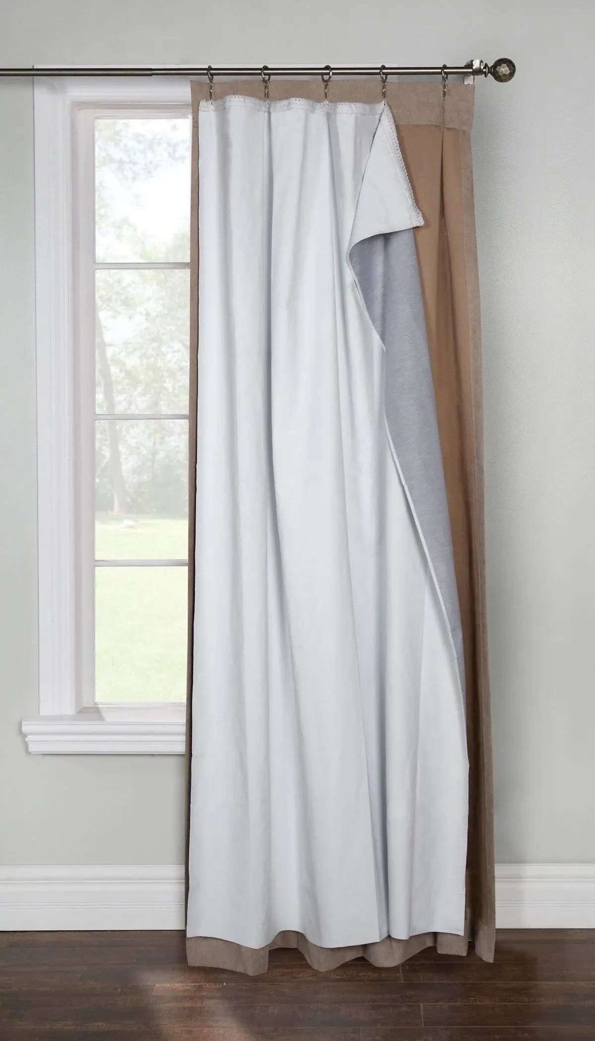 Commonwealth Ultimate Hotel Quality Insulated Blackout Curtain Liner, Size: 45 x ...