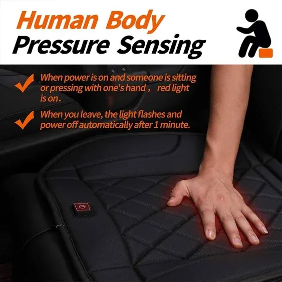 Heated Seat Cushion with Pressure-Sensi<wbr/>tive Switch,Heat Seat Cover for Home, Off