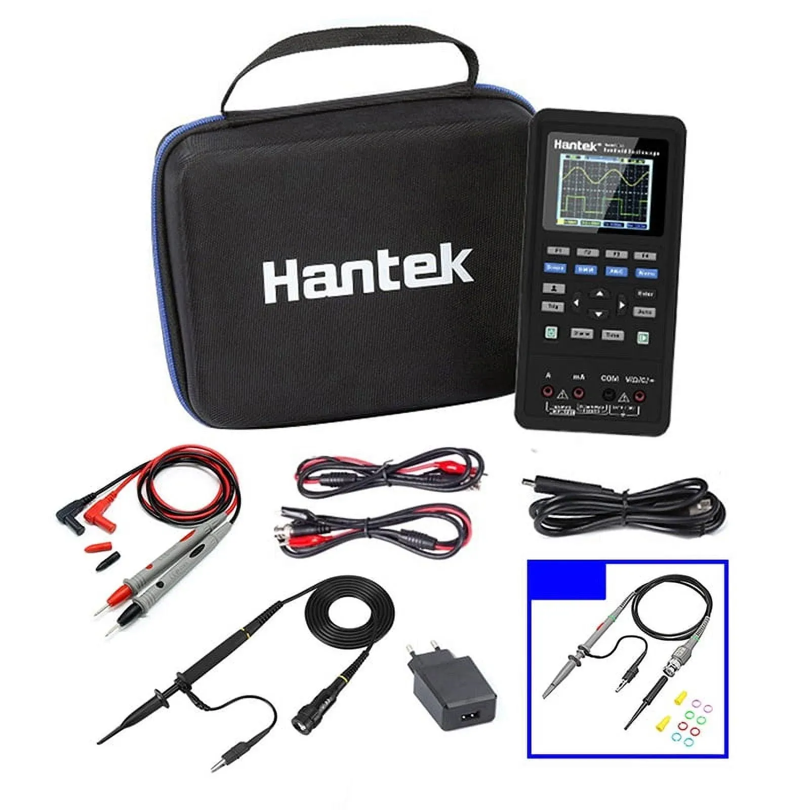 Hantek 2d72 Handheld Oscilloscope 70MHz Waveform Generator Multimeter