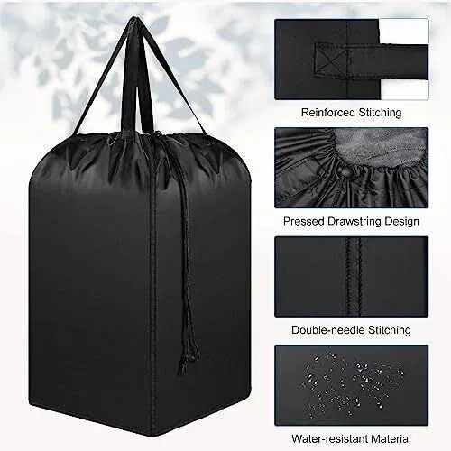 Extra Large Travel Laundry Bag with Handles and Drawstring Closure, Heavy Duty