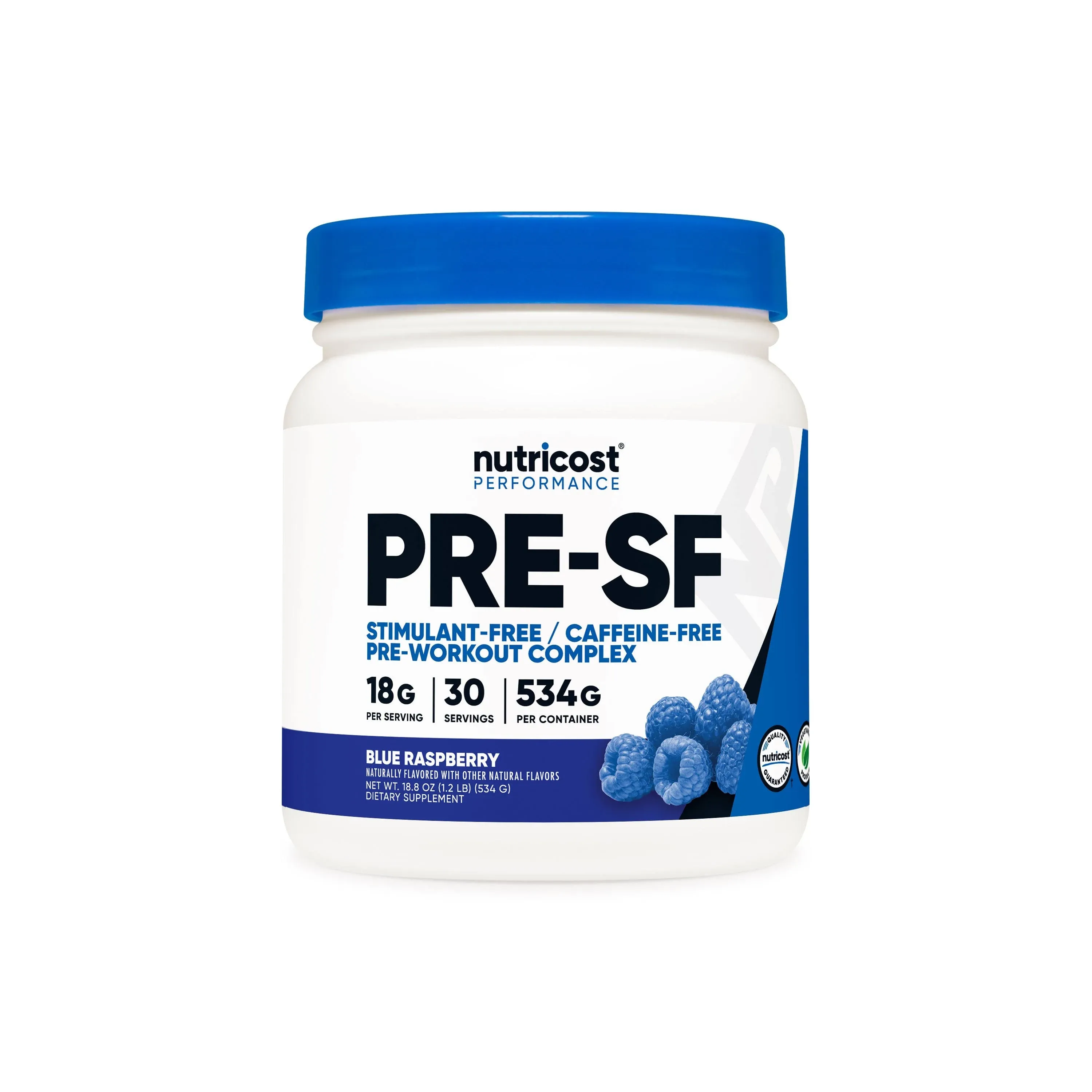Nutricost Stim-Free Pre-Workout Powder, 30 Servings (Peach Mango) - Non-GMO Supplement