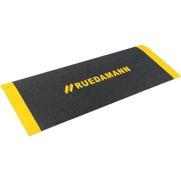 Ruedamann Threshold Ramp, Aluminum with 600lbs Load Capacity, Portable and Anti-Slip Surface, Wheelchair Ramp for Doorway, 12L x 31.5W Inch, Black