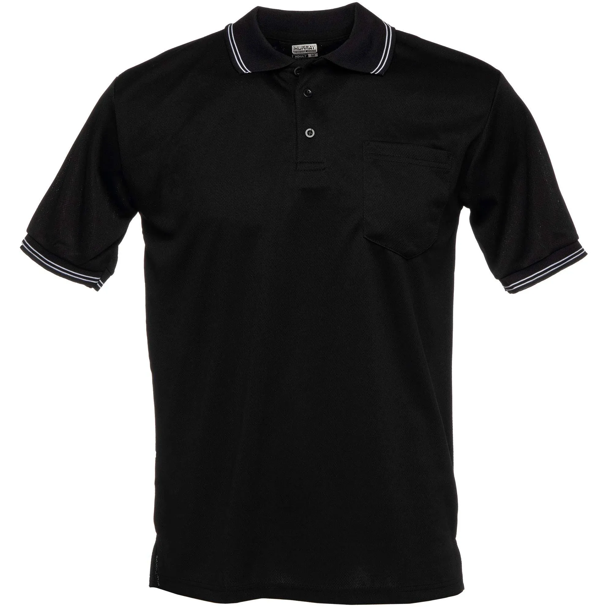 Short Sleeve Polo Baseball and Softball Umpire Shirt - Sized for Chest Protec...