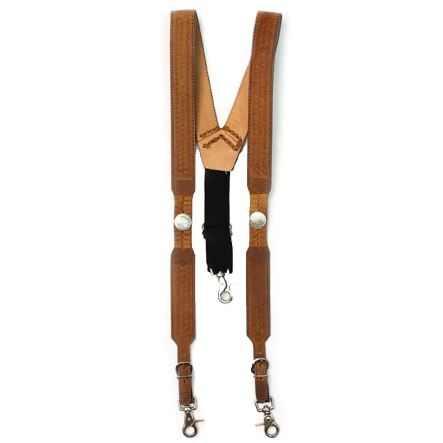 Nocona Suspenders Mens Galluse Buffalo Nickel Briar N85120214