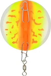 Luhr-Jensen 3/0 Dipsy Diver Orange Fire UV/Chrome Bottom