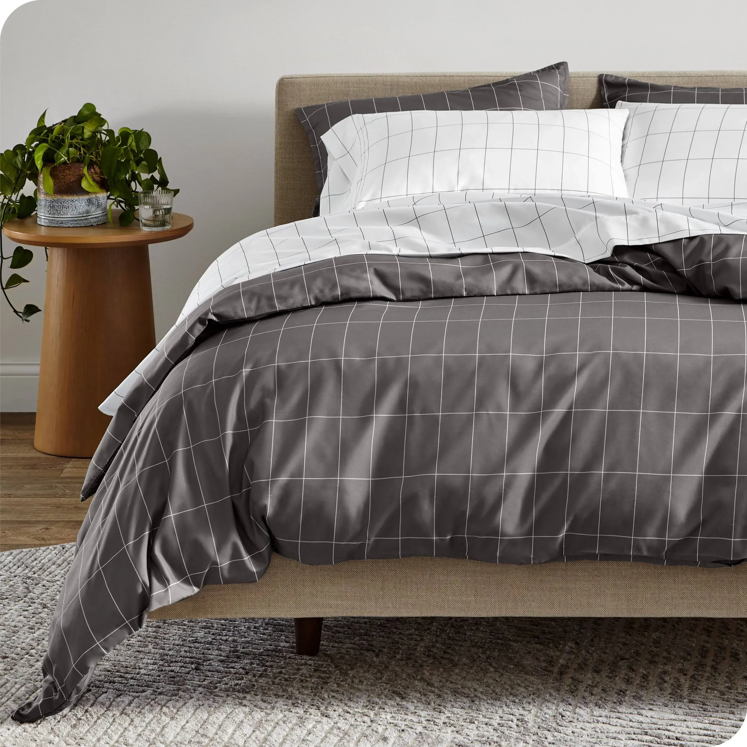 Bare Home Premium 1800 Collection Duvet Cover and Sham Set