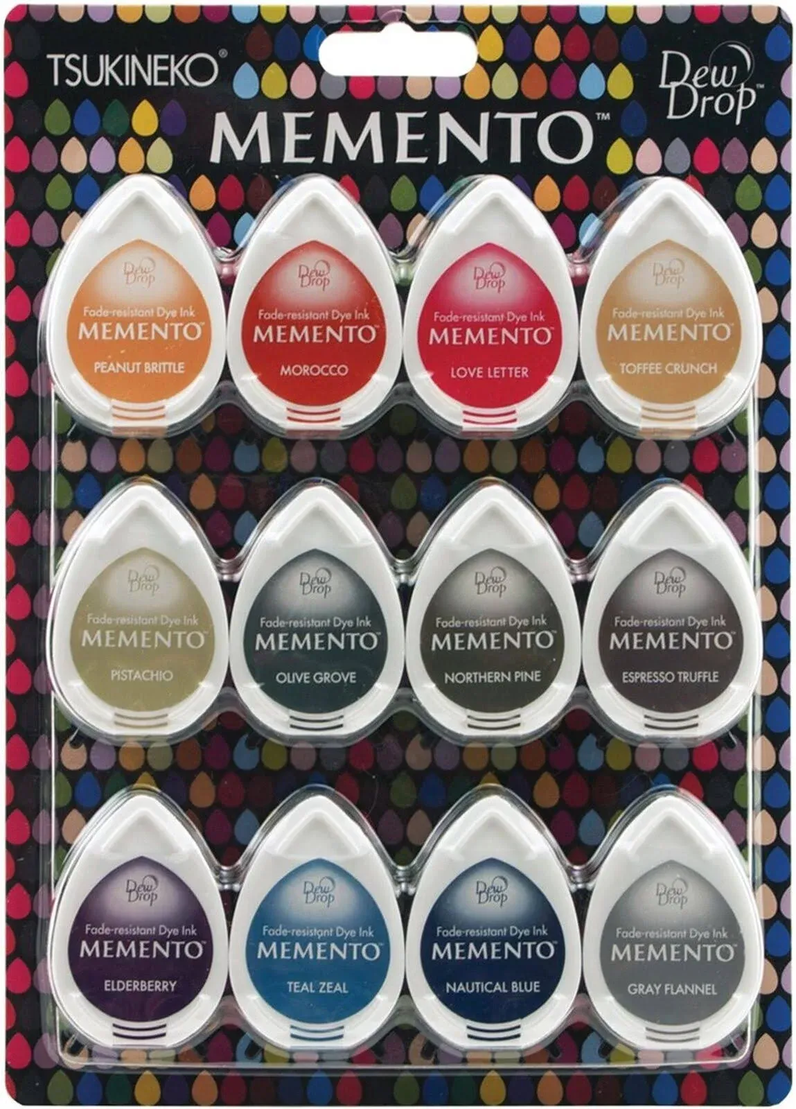 Memento Dew Drop Dye Ink Pads 12-pkg-snow Cones