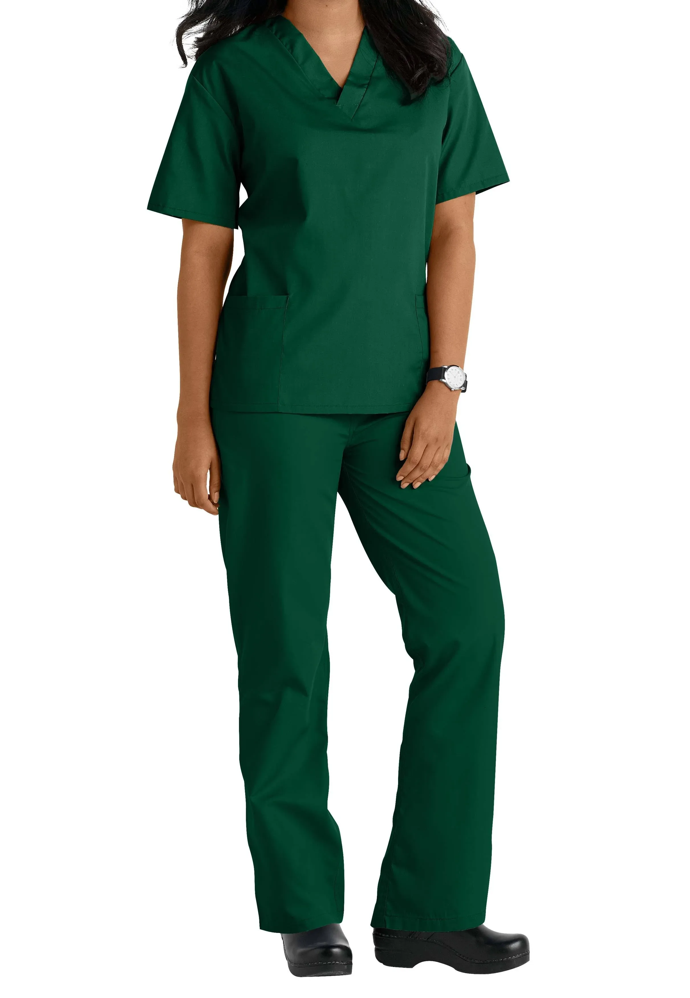 Natural Uniforms Unisex Scrub Set-Top and Pant Set (Standard Workwear Scrub Set)