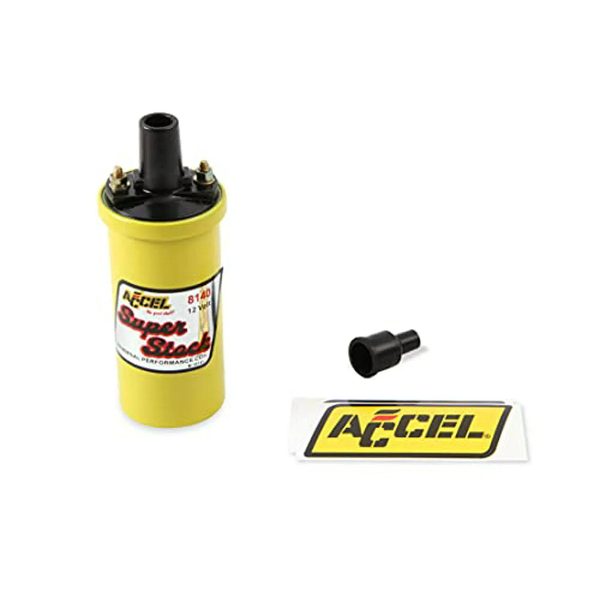 1964-1977 Chevelle 42000v ACCEL Ignition Coil, Yellow, Points 8140