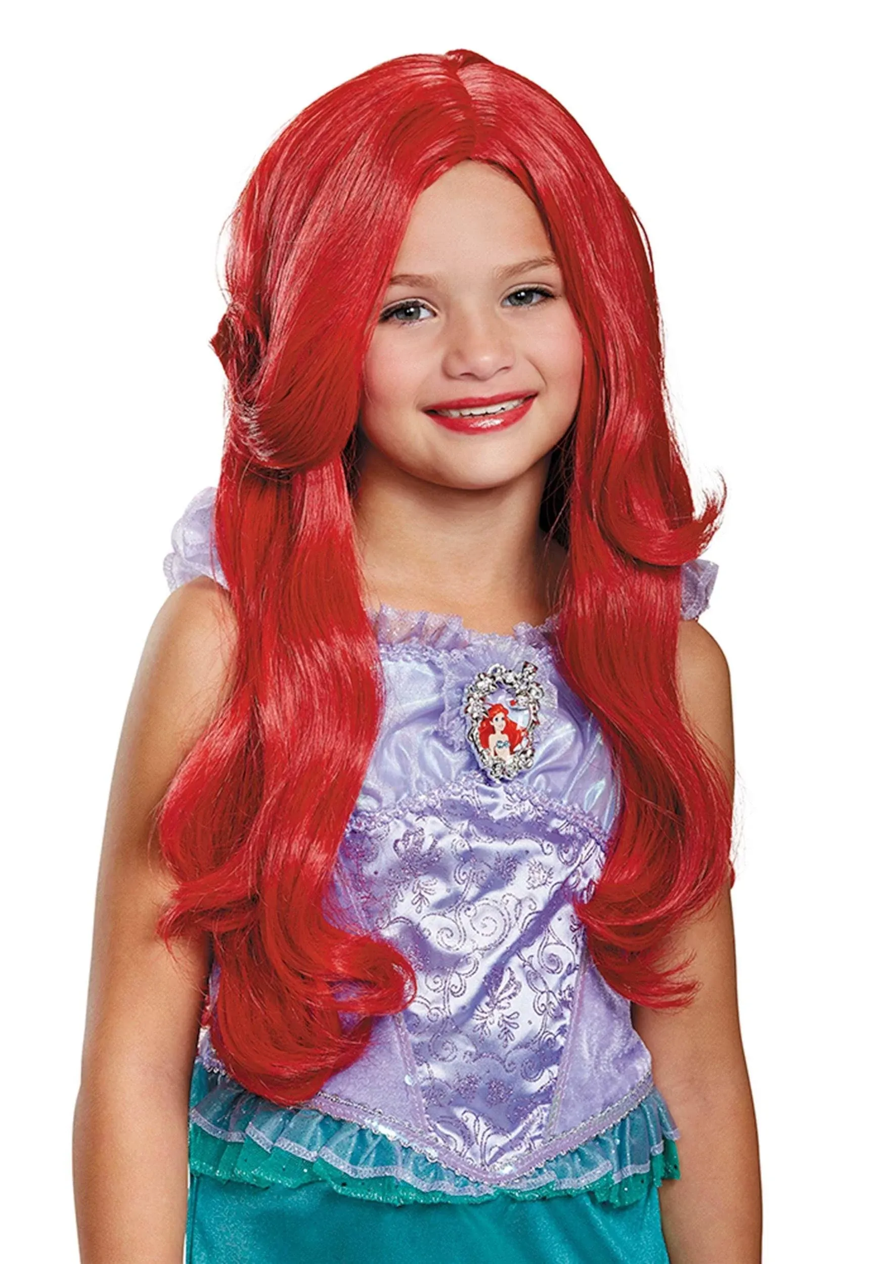 Ariel Deluxe Little Mermaid Disney Princess Book Week Girls Costume Wig