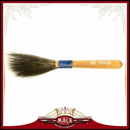 ANDREW MACK 10-000 10 Series Squirrel Hair Sword Pinstriping Brush, #000 Brush (6/pack)