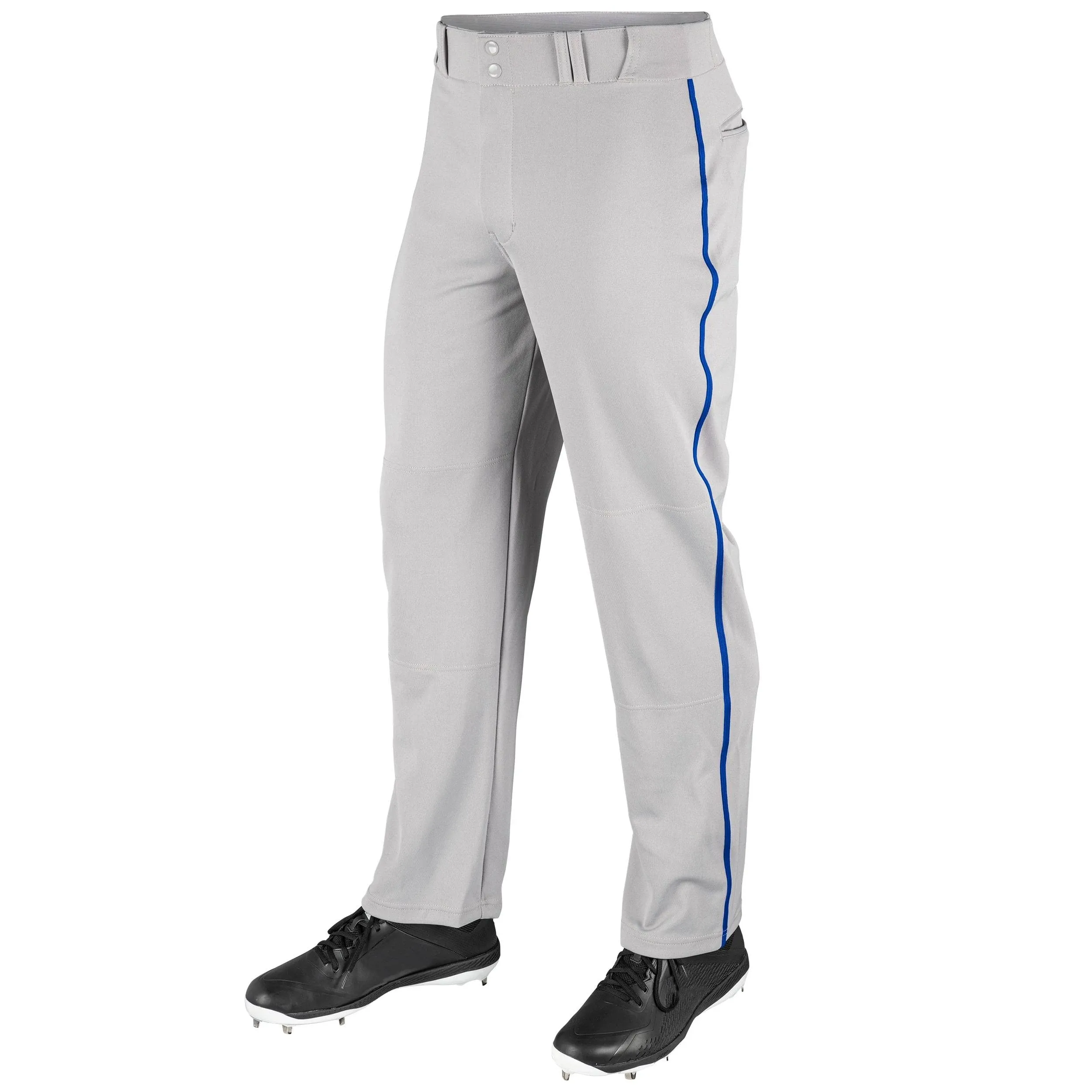 CHAMPRO Boy's Straight Leg Open Bottom Youth Baseball Pants with Side Braid