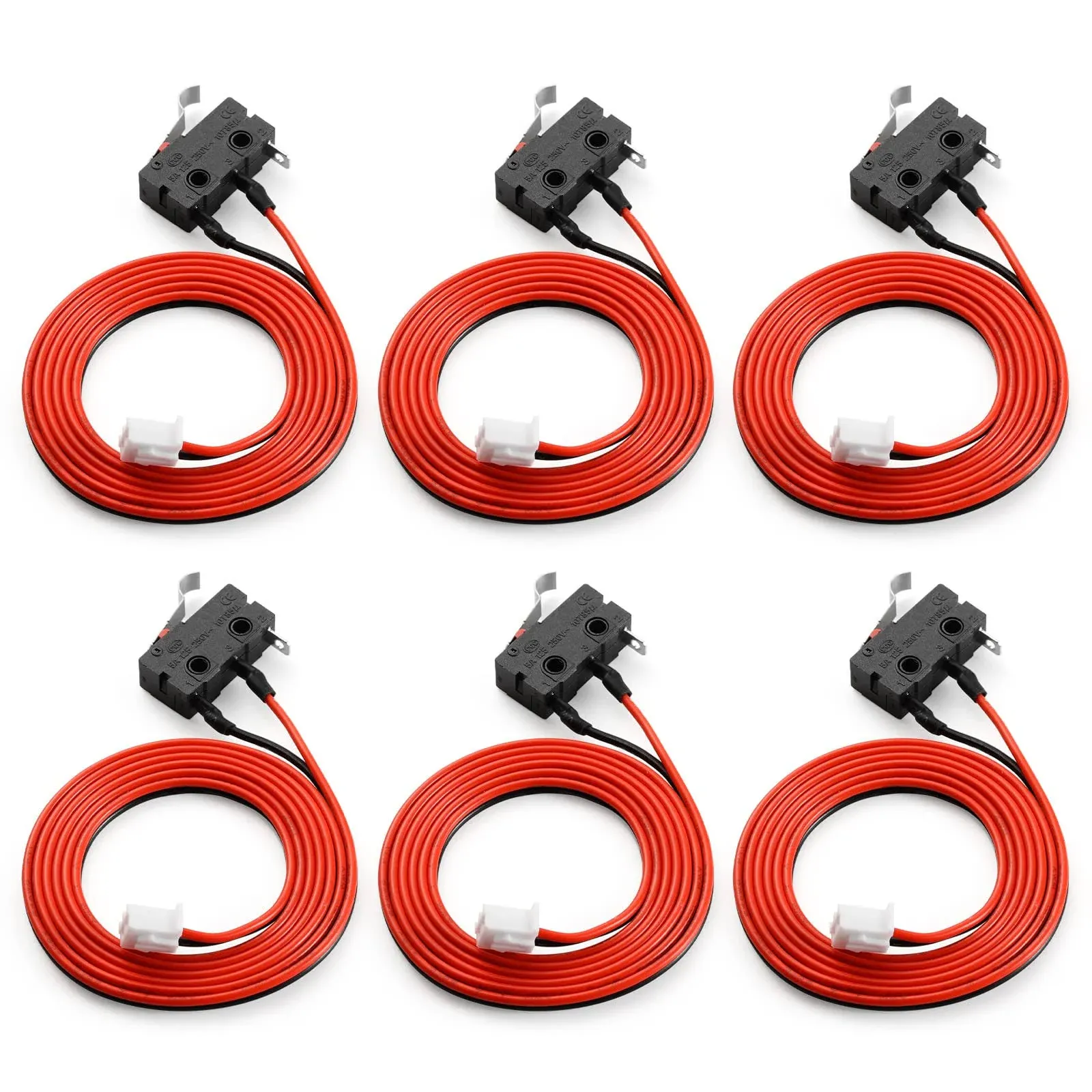 Genmitsu 6PCS Micro Limit Switches with 1M 2 Pin Cable for 3020-PRO MAX