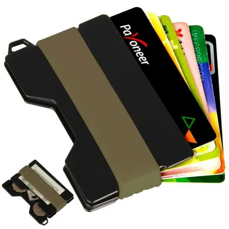 Metal Minimalist Wallet Money Clip Slim Metal Wallet for Men RFID Blocking Credit Card Holder