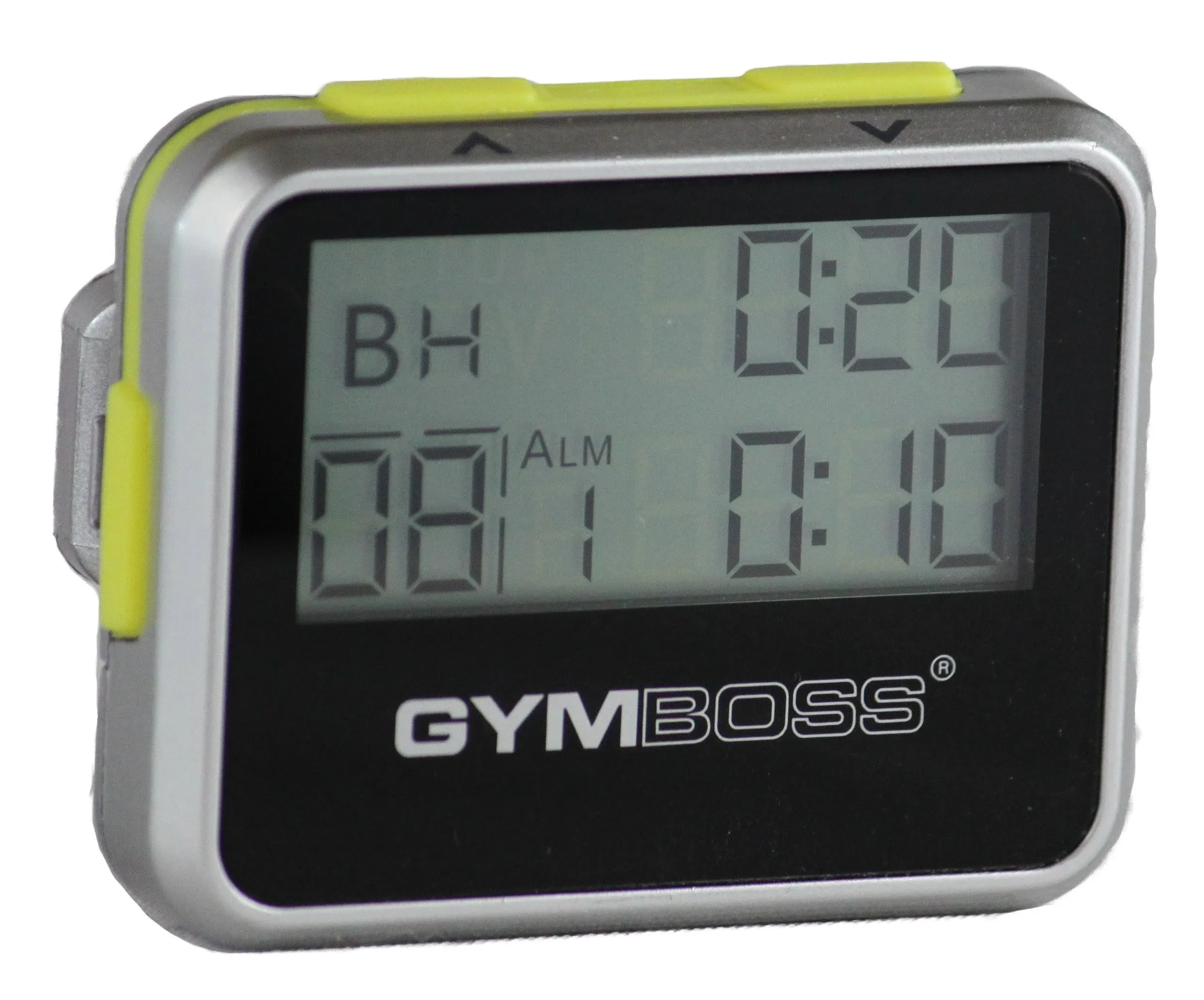 Gymboss Interval Timer and Stopwatch - Silver / Yellow Metallic Gloss