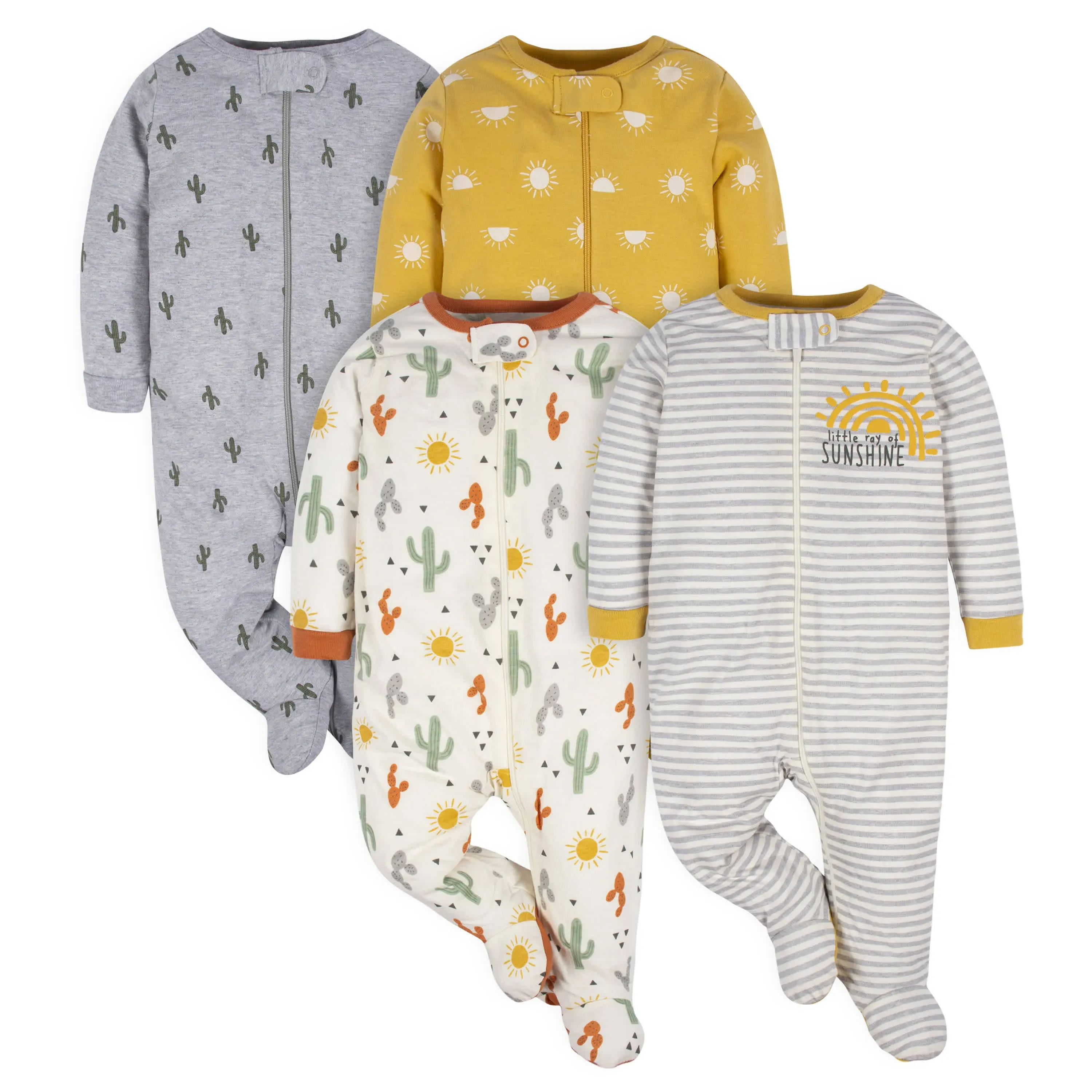 Gerber Baby Boys 4 Pack Sleep 'N Play Footie