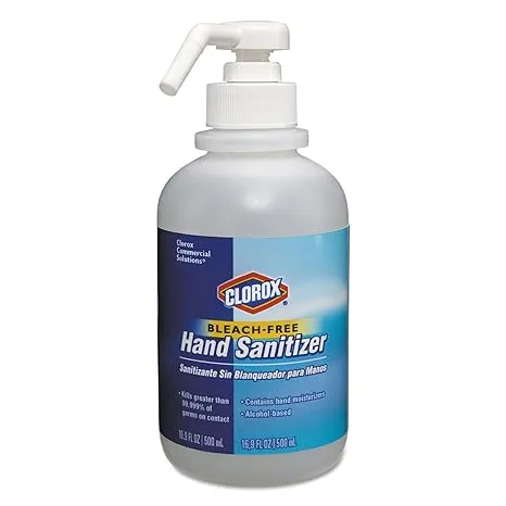 Clorox Commercial Solutions Hand Sanitizer Pump, 16.9 Ounces | Liquid Gel Hand Sanitizer with Pump for Professional Use | Hand Sanitizer to Keep Hands Clean