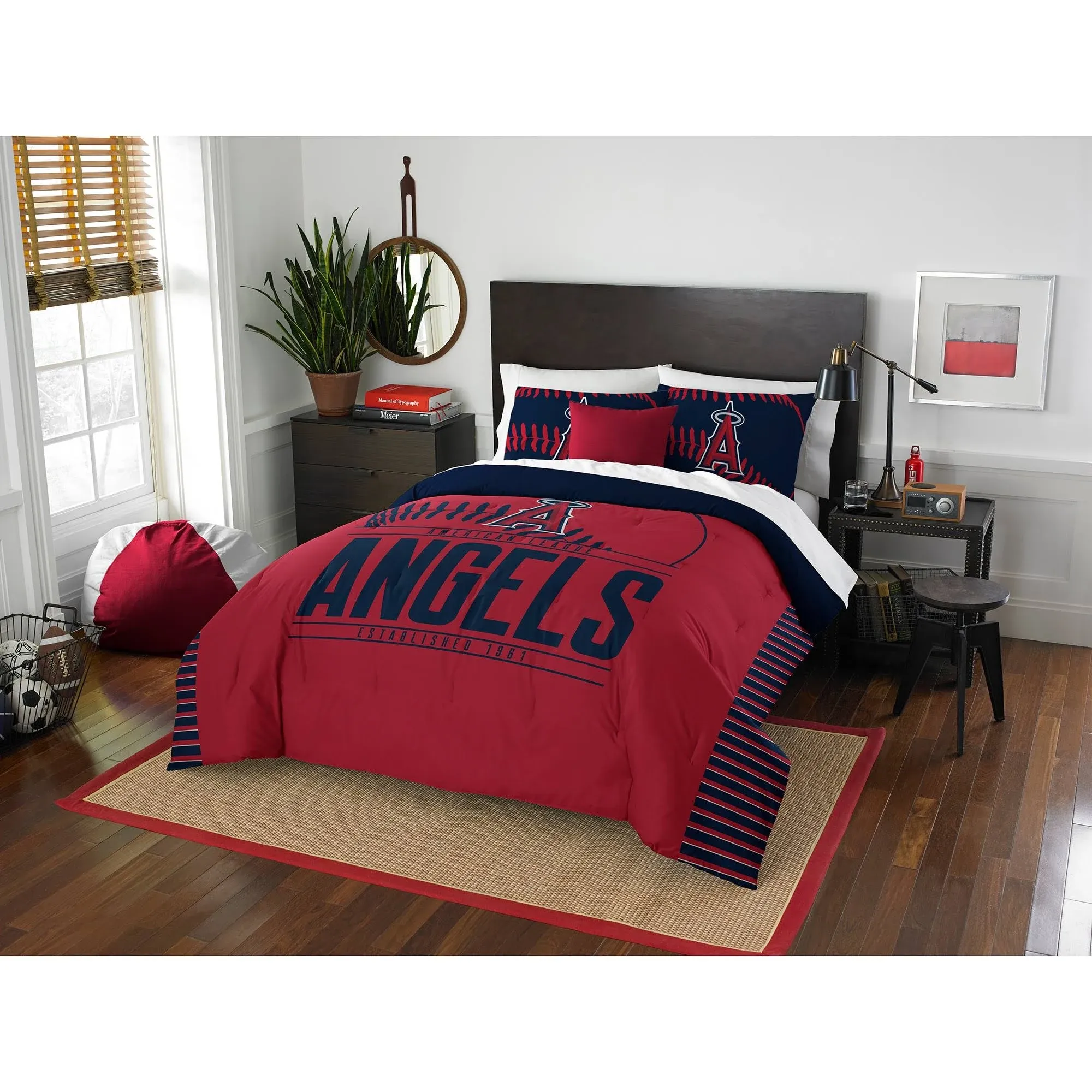 The Northwest Company MLB Los Angeles Angels Comforter and Sham Set, Full/Queen, Grand SlamThe Northwest Company MLB Los Angeles Angels Comforter and Sham Set, Full/Queen, Grand Slam