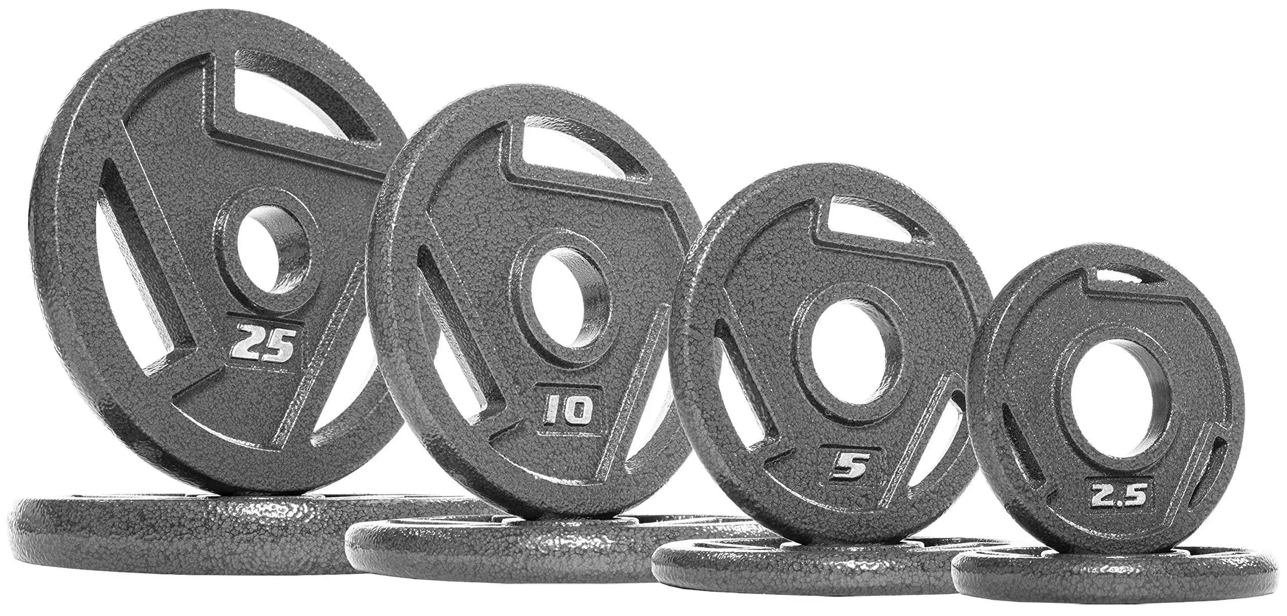 Balancefrom Cast Iron Olympic 2-Inch Plate Weight Plate for Strength Training and Weightlifting, Multiple Packages 2Inat-85Set