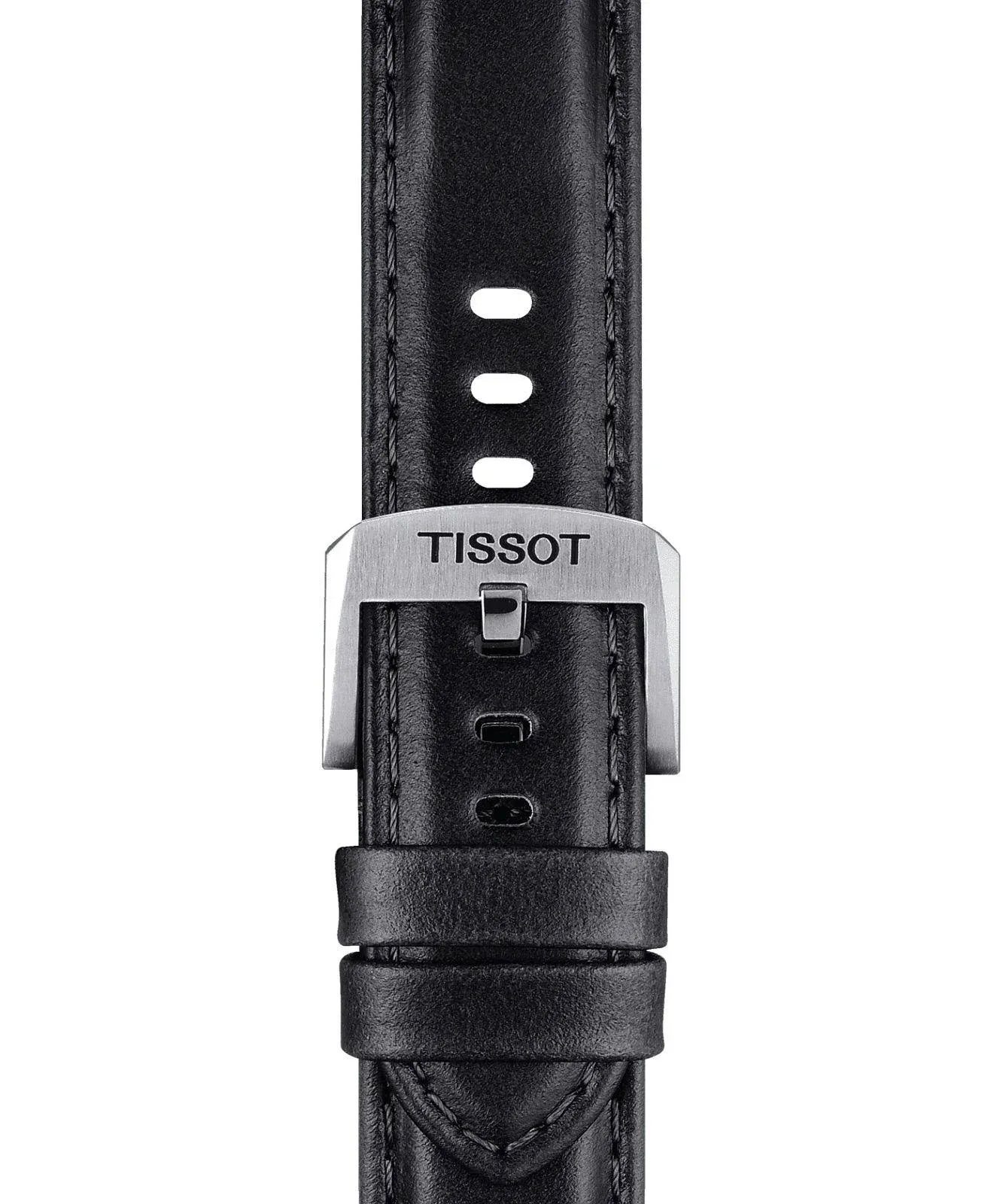 Tissot T852046834 20mm Lug Black Leather Strap