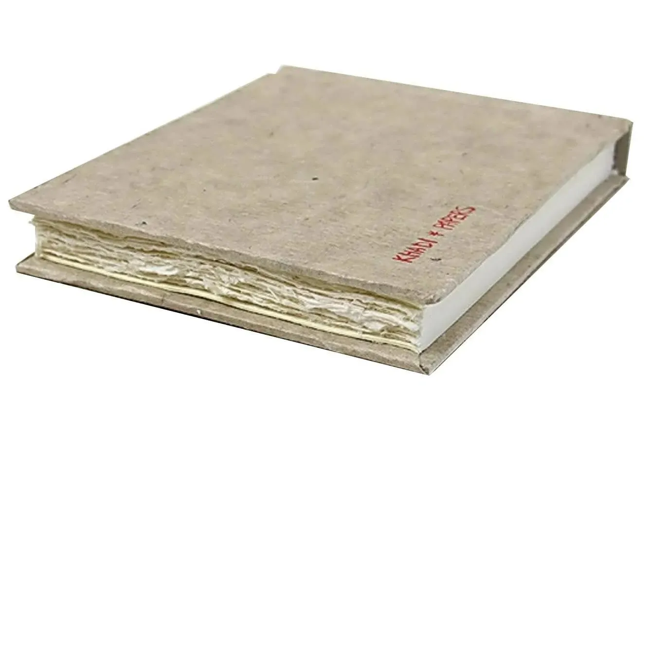 Khadi Handmade Hardback Book 13 x 16 cm White Rough